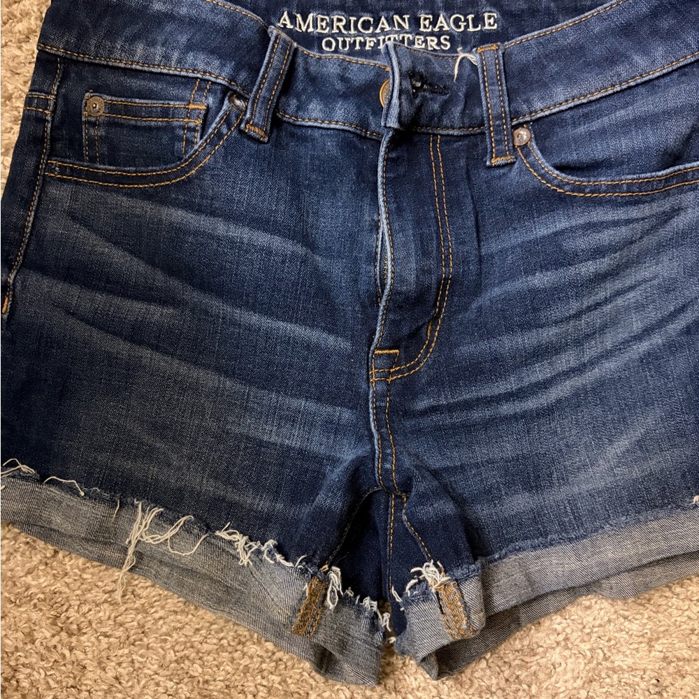 American Eagle Outfitters Dark Blue Jean Shorts